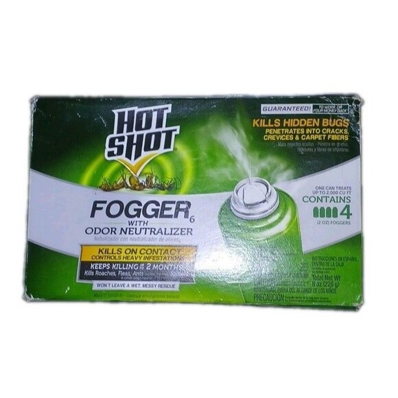 Hot Shot Other - 4 Can Hot Shot INDOOR FOGGER Bug Bomb Insect Killer Tick Roach Ant Spider Flies